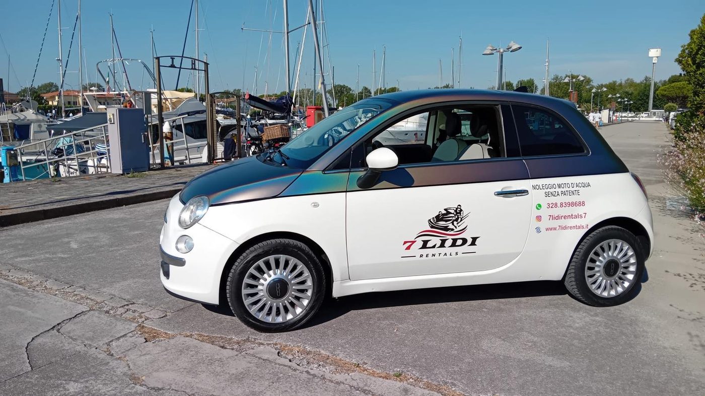 Wrapping e grafica personalizzata su Fiat 500 — GAS Project Comacchio